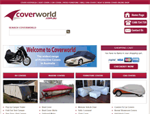 Tablet Screenshot of coverworld.com.au